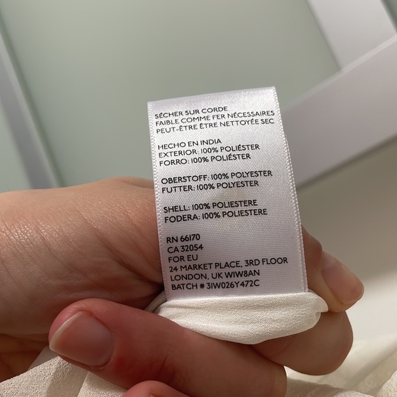 Off white high low dress with low back - Picture 6 of 7